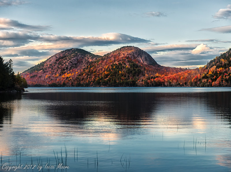 Sunset at Jordan Pond